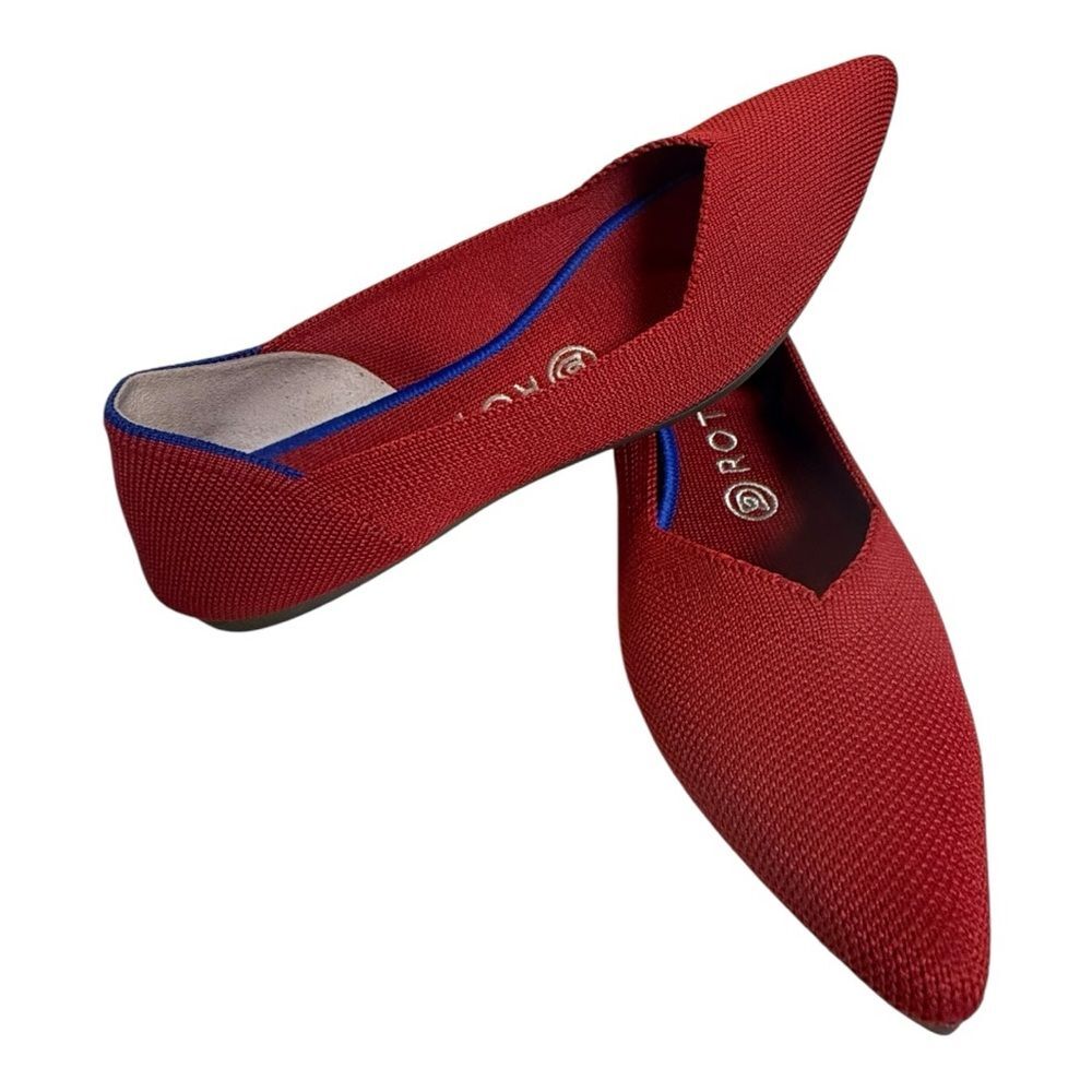 Rothy's The Point Vibrant Red Women’s Shoes Size 7.5 - Picture 3 of 11